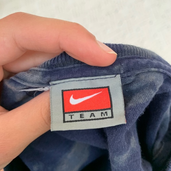 Restyled Nike Team Michigan Bleach Dyed Swirl Tee - Picture 7 of 10